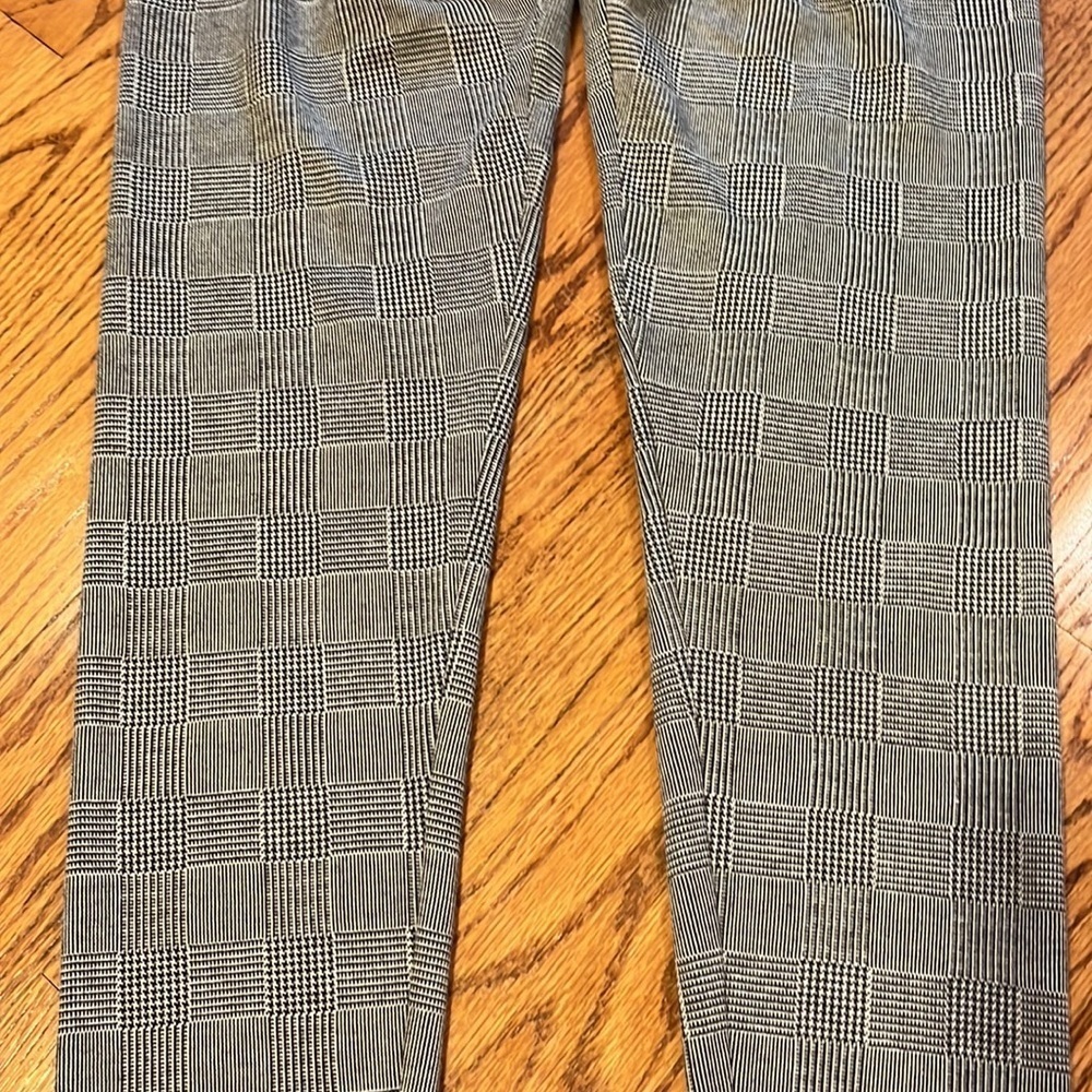 Zara Basic Woman’s Checkerboard Pants Size Us Xl - image 5
